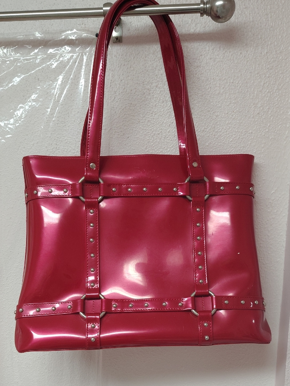 Beijo Red Handle Tote